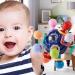 BPA Free Baby Teething Ball Rattle Toy for 3-18 Month Olds - Navy Blue | Grasping & Teething Relief Activities - Buy Online on SooperMarket.com