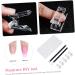 PLAFOPE 1 Set Nail Extension Set Nail Tools for Nail Art Nail Decoration Tool Nail Extension Brush Finger Extension Manicure Tool Nail Patch Fixing Clips Nail Art Tools Nail Clip Plastic - Buy Online on SooperMarket.com