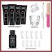 Lofuanna Poly Gel Nail Kit - 4 Colors | Professional DIY Poly Extension Gel Nail Kit for Beginners | Includes Nail Forms & Slip Solution | Builder Gel Poly Gel Kit - SET 3 - Buy Online on SooperMarket.com