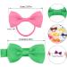 40 pcs Baby Hair Ties & 10 pcs Hair Clips Set for Toddlers - Elastic Hair Bands and Ribbon Bows, Girls Hair Accessories - Buy Online on SooperMarket.com