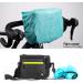 Rhinowalk Waterproof Bicycle Handlebar Pocket Bag - Matte Green | Front Wheel Camera & Cell Phone Holder with Transparent Window - Buy Online on SooperMarket.com