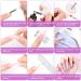 Melliex 100 Pieces Dual Nail Forms Set - Professional Nail Extension Kit with Dual-Ended Brush Nail Tips Clips & File for UV Acrylic Nails - Buy Online on SooperMarket.com