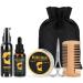 Bartwachstumset 6PC beard care set with (beard oil beard shampoo beard balm beard ridge beard shears travel bag) beard growth and beard care gift for women men