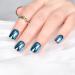 Buy iMABC Blue Metallic Press On Nails - Medium Squoval Reusable Fake Nail Art for Women & Girls | Perfect for Home Office & Parties - Buy Online on SooperMarket.com
