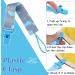 5 Pcs Blue Baby Dummy Clips Set with Silicone Adapter - Soother Chain Holder Straps for Boys | Teething Clips for Teething Toys | Baby Shower Gift - PP Material - Buy Online on SooperMarket.com
