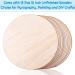 12-Pack Audab 12 Inch Unfinished Wood Circles for Crafts - Wooden Rounds for DIY Projects, Door Hanger, Wood Burning - Buy Online on SooperMarket.com