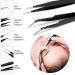 316 PCS Eyelash Extension Kit with USB Mini Portable Air Blower, Tweezers, Tapes, Brushes, and Micro Applicators (Black) - Buy Online on SooperMarket.com