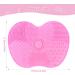 Silicone Sponge Brush Mat for Cosmetics with Suction Cup Cleaning Make Up Tool Silicone Silicone Pad for Makeup Brushes for Cleaning Makeup Brushes - Buy Online on SooperMarket.com