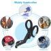 MOVOCA 7.5 Medical Scissors with Carabiner - Bandage Trauma Shears for Doctors, Nurses, EMT, EMS - Stainless Steel, Non-Stick Blades - Black - Buy Online on SooperMarket.com