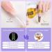 Saviland Clear Dual Nail Forms Set - 100PCS Full Cover Nail Extension Gel Molds + Dual-end Poly Gel Brush | 10 Sizes for Manicure Salon & Home DIY - Buy Online on SooperMarket.com