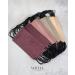 Virtue Code Earth Tones Disposable Face Mask Pack - 50 Cute Masks for Men and Women in Cream, Pink, Burgundy, and Beige Colors - Buy Online on SooperMarket.com