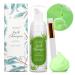 Eyelash Extension Cleanser 60ML Colored Green Aloe Lash Extension Shampoo Lavender Professional Eyelid Foaming Cleanser Paraben & Sulfate Free Non-lrritating with Salon and Home Care