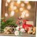LIFKICH Artificial Garland Ornament Rings Wedding Decorations Candle Holders Candlesticks Eucalyptus Boho Decor Candle Wreath Wedding Party Decoration Plastic Front Door Flowers Picture 1 23.00X23.00X8.00CM - Buy Online on SooperMarket.com