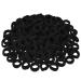 50 pieces of hair tie girls multicolor hair rubber bands hair bands elastic hairdress hair rope horse tail hair band set for baby children (2.5cm*6mm) spring black black