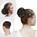 3-Piece Hair Network Crystal Bun Set | Stylish Hairstyles for Ballet Gymnastics & Sports | Black Fabric Bunting for Kids - Buy Online on SooperMarket.com