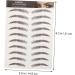 Beavorty 36 Sheets waterproof eyebrow stickers beauty tools Eyebrow Grooming Shaping Sticker cosmetic 3d set - Buy Online on SooperMarket.com