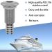 iSure Marine Stainless Steel 1 Barbed Straight Thru-Hull Drain Connector with Nut - Boat Plumbing Fittings for Boats, Yachts, Marine - Buy Online on SooperMarket.com
