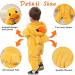 Doladola Unisex Baby Toddler Romper Jumpsuit | Hooded Cartoon Sleepsuit | 24-30 Months | Yellow Duck Design - Buy Online on SooperMarket.com