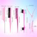 8PCS Hair Brush Comb Set - Pink Hair Brushes for Women, Kids, and Babies - Buy Online on SooperMarket.com