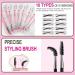 YFulfill Eyebrow Stamp and Eyebrow Stencil Kit for Perfect Eyebrow Makeup Easy-to-Use Waterproof and Natural Look Includes Spoolie and 10pcs Eyebrow Stencils (Brown) - Buy Online on SooperMarket.com