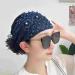 Dranng Lace Hairband Headwrap Lace Elastic - Pearl Lace Stretch Headbands Cloth Elegant Headband Women Hair Accessories Navy Blue - Buy Online on SooperMarket.com