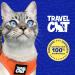 Reflective Travel Cat Harness and Leash Set - Lightweight & Breathable - Snug Fit for True Adventurers - Strong Snap Clip - Large Grey - Buy Online on SooperMarket.com
