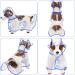2 Piece Clear Pet Dog Raincoat Hooded Rain Jacket for Small Medium Dogs - Blue/Green S - Buy Online on SooperMarket.com
