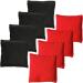 JMEXSUSS Weather Resistant Cornhole Bags - Set of 8 Regulation Professional Corn Hole Bags in Black/Red with Tote Bag - Buy Online on SooperMarket.com