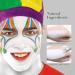 Clown White Face Paint Makeup Kit - Professional 100g Foundation Cream for Halloween & Special Effects - Includes Brush & Sponge - Buy Online on SooperMarket.com