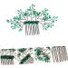 Mikinona Green Branches and Leaves Hair Comb Leaf Comb Hairpin Wedding Comb Hairpin Wedding Crystal Hair Decor Wedding Headdress Crystal Leaf Headdress Crystal Comb Hairpin Leaf Hair Comb - Buy Online on SooperMarket.com