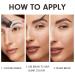 Dark Brown Eyebrow Stamp Stencil Kit - Easy 1-Step Brow Stencil & Stamp for Beginners | Long-Lasting, Smudge-Proof & Waterproof | 24 Reusable Shapes for Perfect Brow Shaping - Buy Online on SooperMarket.com