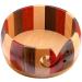 Large Yarn Bowl for Knitting, Wooden Yarn Storage Bowl, Handmade Rosewood with Holes, Knitting Wool Stroage Bowl Mix Color