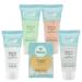 Eco Botanics Hotel Soaps and Toiletries Bulk Set | 1-Shoppe All-In-Kit Amenities for Hotels | 0.85oz Hotel Shampoo & Conditioner, Body Wash, Body Lotion & 0.89oz Bar Soap Travel Size | 75 Pieces