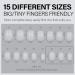 AICLSA Ultra Short Oval Nail Tips - 240 PCS Full Cover Matte Soft Gel False Nails - DIY Press On Nails - 15 Sizes - Buy Online on SooperMarket.com