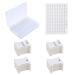 Peirich Embroidery Floss Organizer Box - 24 Compartments with 100 Hard Floss Bobbins and 459 Color Number Stickers