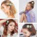 Green Shell Pearl Starfish Hair Clip Set - Acrylic Resin Alligator Clips for Women and Girls | Stylish Hair Accessories - Buy Online on SooperMarket.com