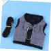 Soft Ferret & Rabbit Cable Dress with Leash - Breathable Pet Vest Guinea Pig Size 1 Black - Buy Online on SooperMarket.com