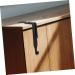 ABOOFAN 2pcs Metal Cabinet Hooks Heavy Duty Clothes Hanger Towel Hooks Metal Hook Wall Hanging Household 8.00X7.00X1.20CM Black - Buy Online on SooperMarket.com