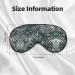 SSIMOO Transparent Palm Leaf Eye Mask | Breathable Soft Sleep Eye Patch for Women | Perfect Travel Accessory for Relaxation - Black - Buy Online on SooperMarket.com