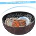 CORHAD Keychain Wood Tray Cereal Container Decor Key Storage Bowl Candy Container Salad Bowl Vietnam Fruit medium Silver - Buy Online on SooperMarket.com