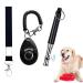 Professional Dog Whistle and Dog Clicker Set Supersonic Dog Training Whistle for Recall with Black Lanyard Adjustable Frequency Puppy Clickers for Training Stop Barking Pet Obedience(2 Pieces)