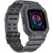 amBand Compatible for Fitbit Versa 4/ Fitbit Versa 3/ Fitbit Versa 2/ Fitbit Versa Lite/Fitbit Sense 2/ Fitbit Sense Bands with Case Protective Case Strap Rugged Sport Protector Wristbands Men Gray Gray Fitbit Sense 2/1 & Versa 4/3/2/1 & Versa Lite