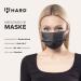 HARD 50 Disposable Face Masks Made in Germany | Type II & CE Certified | Triple Layer Filtration | Breathable & Elastic Earloops | Black 50pc - Adults - Buy Online on SooperMarket.com
