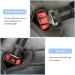 Nutabevr Adjustable Dog Car Belt - 2-Piece Safety Strap with Elastic Jerk Damping & Strong Carabiner - Perfect for Dogs & Cats - Buy Online on SooperMarket.com