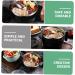 Zerodeko 1 Set Instant Noodle Bowl Food Containers Noodle Bowl with Lid Bowl with Tableware Japanese Ramen Noodles Salad Bowl Lidded Food Bowl Child Chopsticks Stainless Steel 18.50X15.50X11.50CM Black - Buy Online on SooperMarket.com