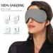 Haskirky Light Blocking Eye Mask | Adjustable Breathable Adult Men & Women Travel Yoga Meditation | Plain Grey Solid - Buy Online on SooperMarket.com
