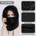 Feoya Storm Hood Ladies Balaclava - Winter Warm Fleece Ski Cap & Neck Warmer - Black Cycling Hat & Scarf - Buy Online on SooperMarket.com