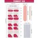 EBANKU Christmas Glitter Gel Nail Polish Strips - Long Lasting Waterproof Wraps Stickers with File Wipes & Sealing - SDTRK14 - Buy Online on SooperMarket.com