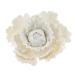 Global Sugar Art Premium Peony Sugar Cake Flower, White, Large, 1 Count by Chef Alan Tetreault