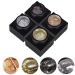 Silver Metal Glitter Gel Nail Polish 4 Colors Painted Metal Platinum Drawing Gel Polish Gold Silver Black Glitter Nail Polish Liner Sparkling Soak Off Gel for DIY Painting Nail Art Gel